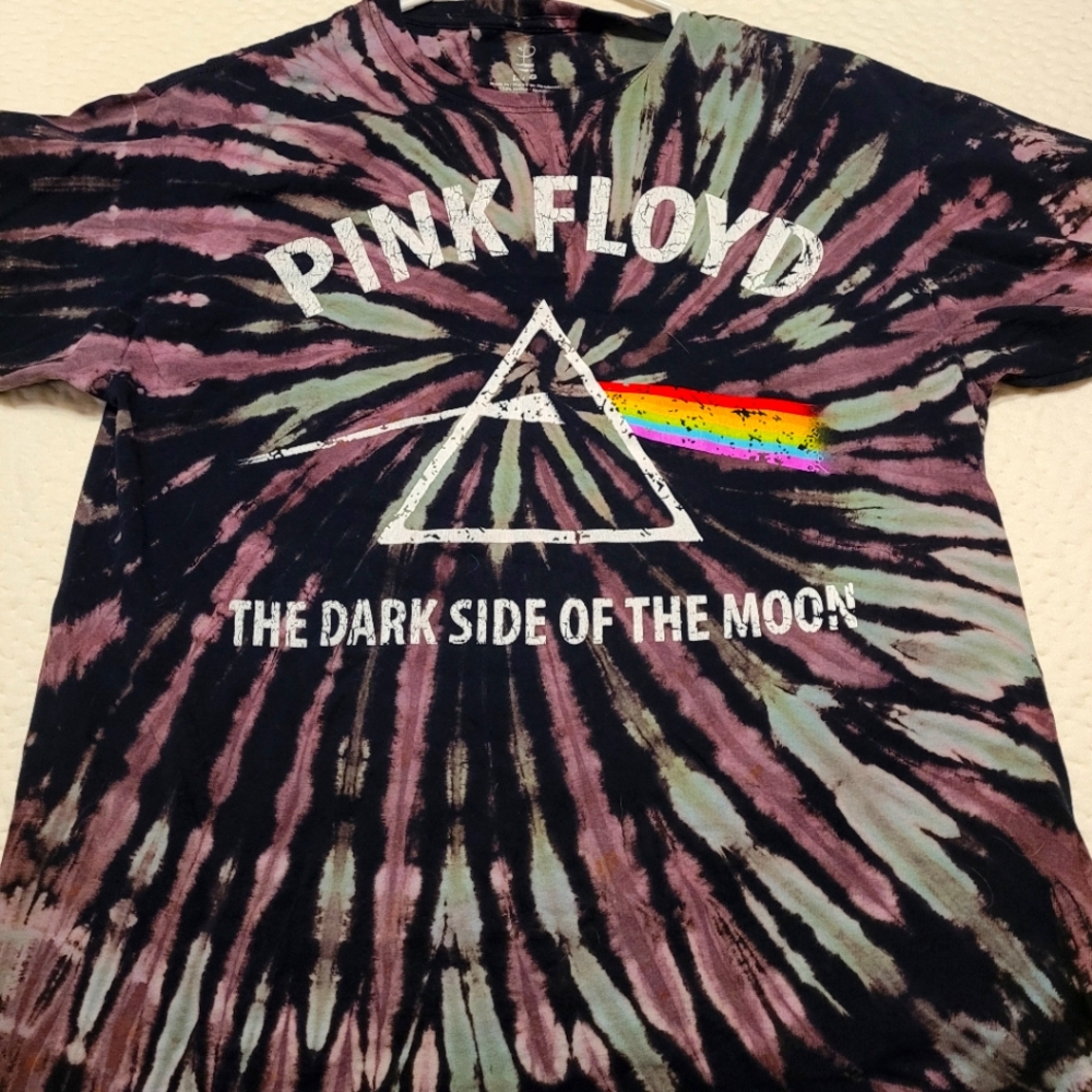 Pink floyd tie dye shirt large